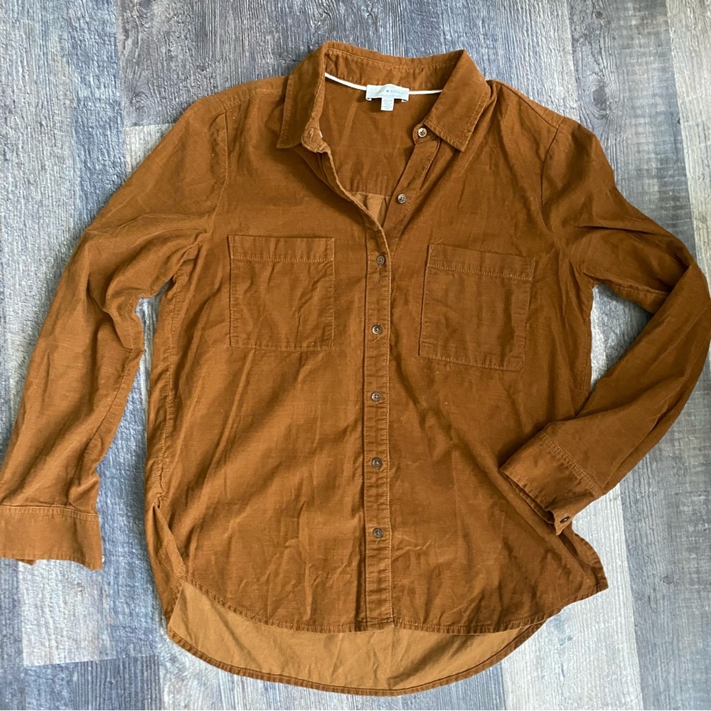 Lucky Brand Women's Button-Down Shirt in Rust